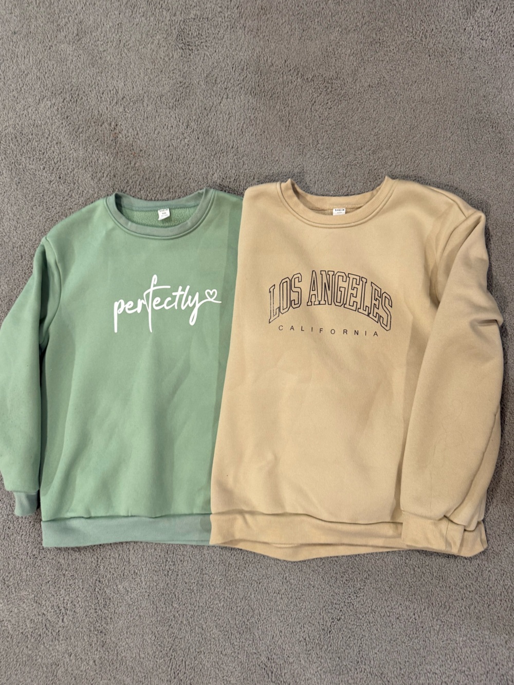 2 crew neck sweatshirts